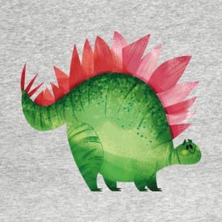 Happy Stegosaurus Dinosaur T-Shirt